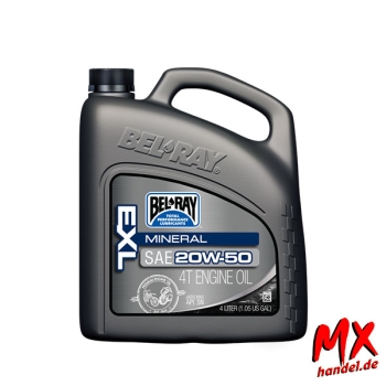 BEL-RAY EXL Mineral 4T 20W50 - 4 Liter