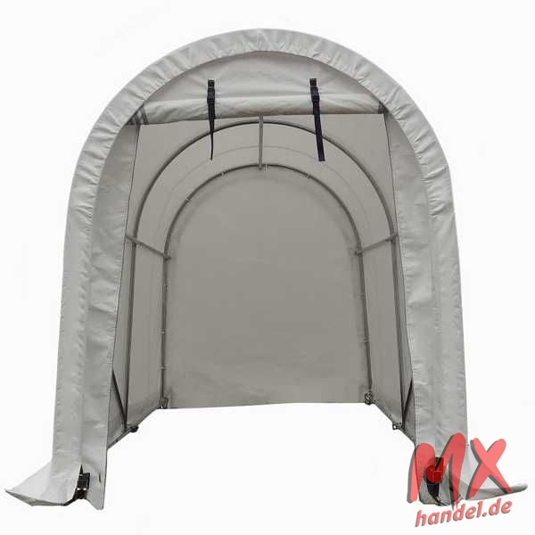 Rolektro-Z. Garage portabel Motorrad PE 200g/m², Weiss, L:2,4m B:1,6m H:1,9m